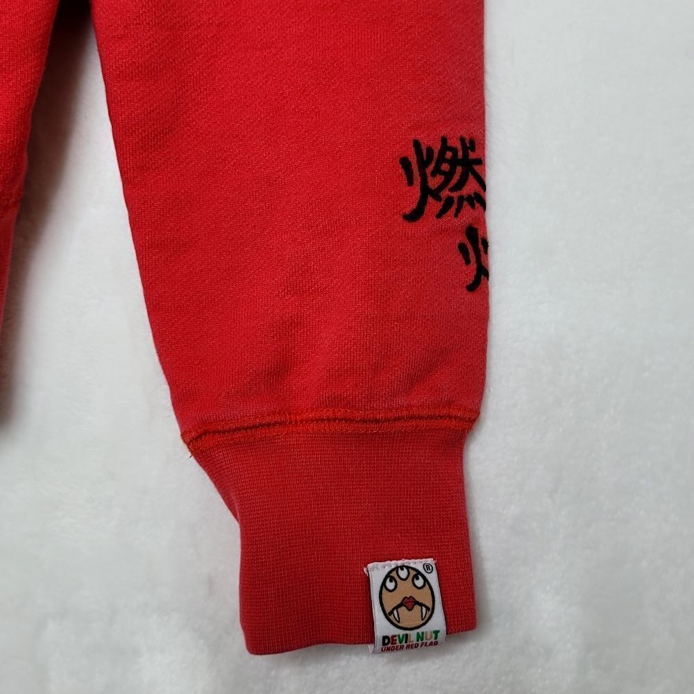 Devil Nut Under Red Flag Burning Embroidered Heav… - image 5